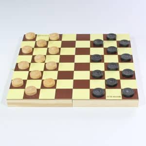 Jogo de Damas Botticelli em Madeira Maciça