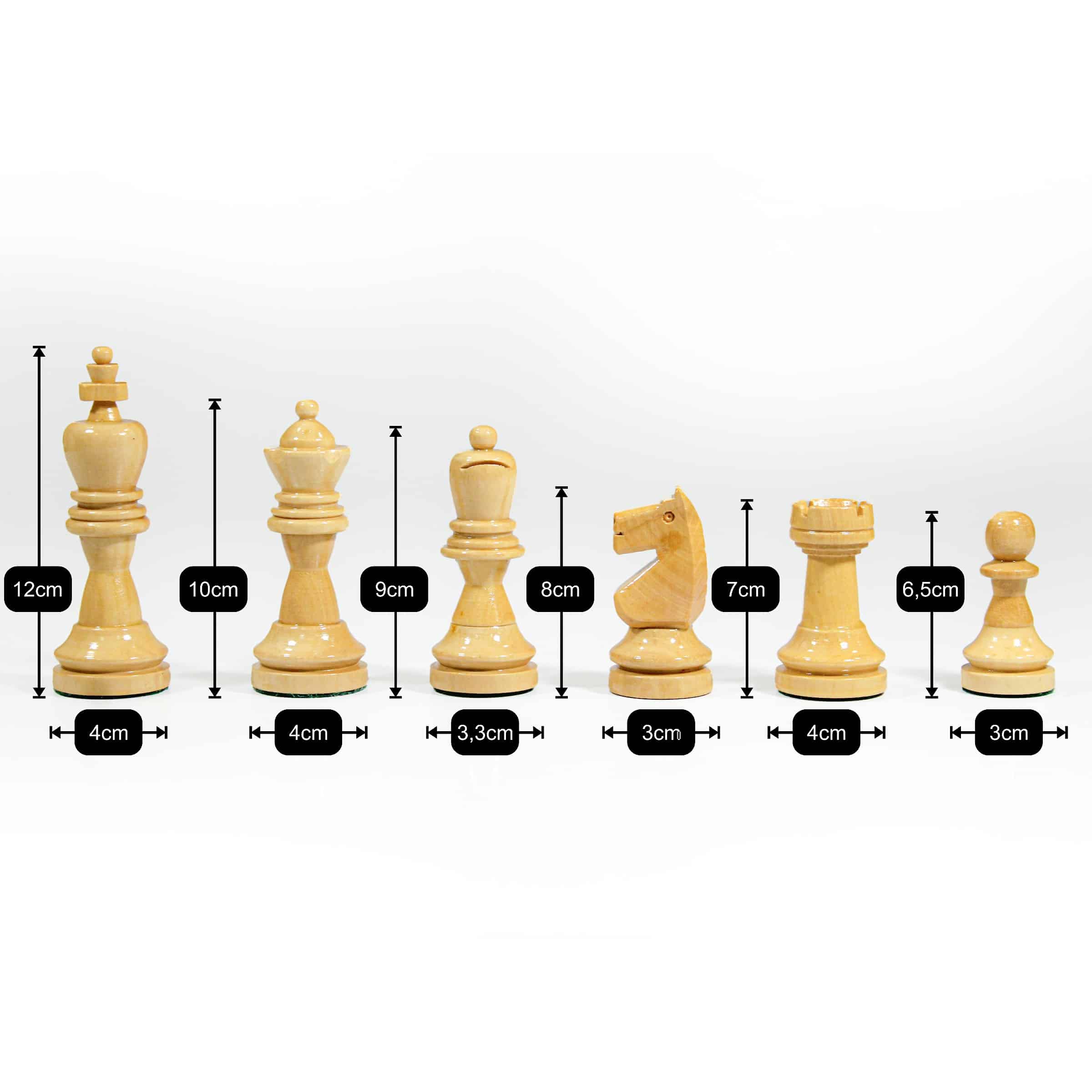 Xadrez gigante luxo em madeira - Imagem 6