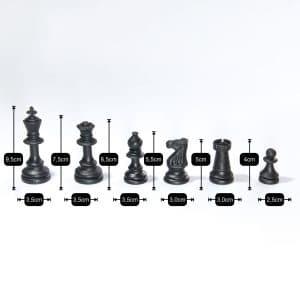 Peças de xadrez oficial - rei 9,5 cm
