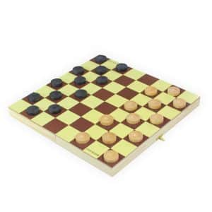 Jogo de Damas Botticelli em Madeira Maciça