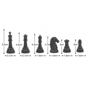Peças de xadrez modelo escolar - rei 5,5 cm